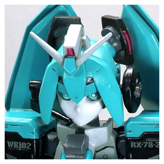 MSドール ミク RX-78-2 ガンダム ver. 頭部 説明用画像