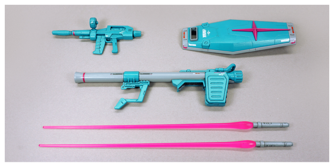 MSドール ミク RX-78-2 ガンダム ver. 武装 説明用画像