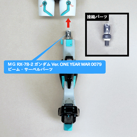 MSドール ミク RX-78-2 ガンダム ver. 脚部 説明用画像A
