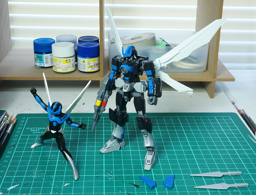 ガンプラ改造 HG ウイングガン(ウイングマン WINGMAN)